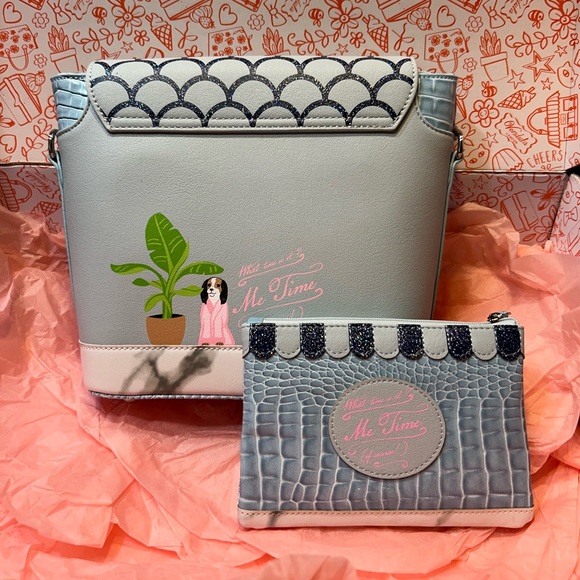 Vendula London Posh Paws Spa Flap crossbody and zipper wallet - Picture 9 of 16